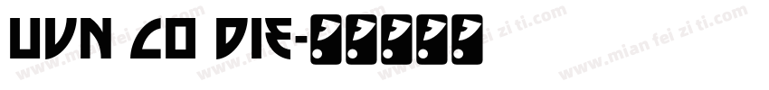 UVN Co Die字体转换